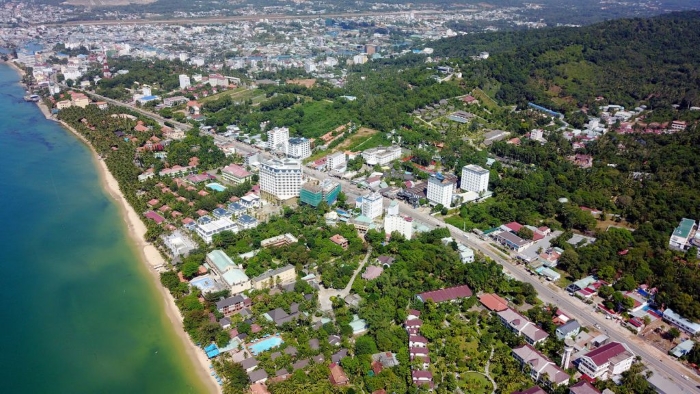 Toàn cảnh thành phố Phú Quốc chụp từ trên cao