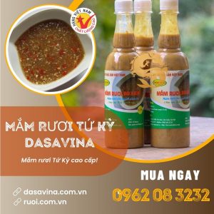 Mắm rươi Tứ Kỳ Dasavina đảm bảo chuẩn vị, giàu dinh dưỡng